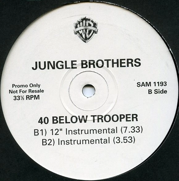 Jungle Brothers – 40 Below Trooper (Warner Bros.) 1993 UK Promo RARE 12" - Image 4 of 4