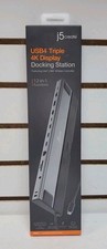 j5create JCD554, Space Gray Black USB4 Triple 4K Multi-Port Docking Station