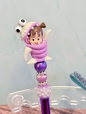 Beaded pen Custom Gifts basket fillers Collect Character cute girl Purple