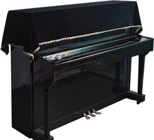 Soft Touch Glossy Thick Piano Cover Luxury Star Champagne Lace High End Simple