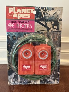 Vintage 1970’s Larami PLANET OF THE APES Ape Phones RARE MOC NO RESERVE!