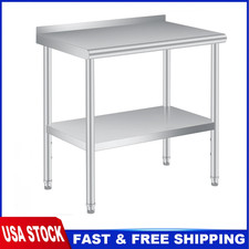 Stainless Steel 60"x24" 48" x 24" NSF Commercial Kitchen Work Food Prep Table