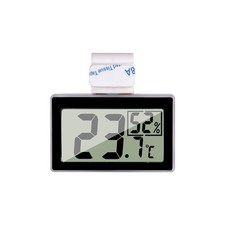 Digital Reptile Thermometer Hygrometer with Hook  Adhesive, LCD Display Temp...