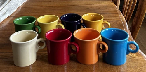 FIESTA COFFEE MUGS O RING HANDLE FIESTAWARE CHOOSE YOUR COLOR 8 AVAILABLE