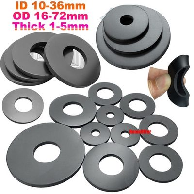 #ad #ad Fluorine Rubber Gasket FKM Flat Washer Screws Seals O Ring M10 M36 Thick 1mm 5mm $119.78