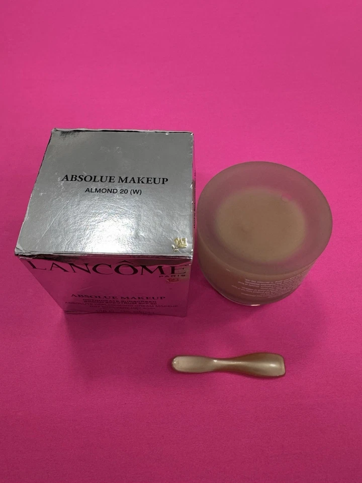 Lancome Absolue Makeup Cream Foundation Sunscreen SPF 20 ALMOND 20 W NEW - Image 4 of 4