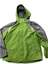 ZeroXposur Boy's Size L 14/16 Jacket Green Gray Hood Zip