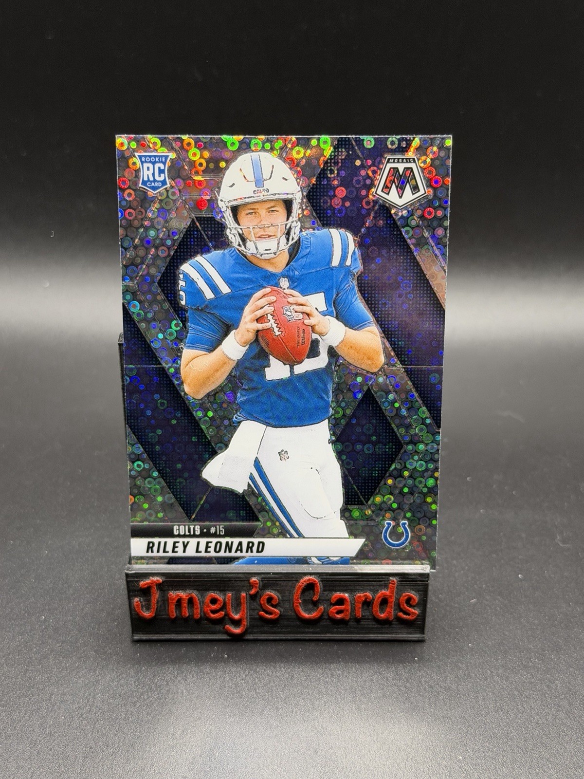 2025 Riley Leonard No Huddle Mosaic Prizm RC #372 NFL Indianapolis Colts