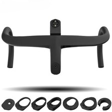 Carbon Integrated Drop Bar for Bicycle with Internal and External Cable Routing