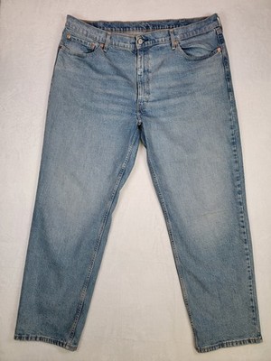 Levi's Men's 550 Relaxed Fit Jeans 42x32 Light Blue Mid Rise Relaxed Leg Casual