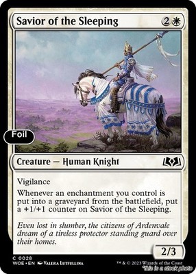 MTG Savior of the Sleeping [WOE - 28] LP Foil