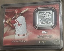 2021 Topps - Topps 70th Anniversary Manufactured Logo Patches Joe Morgan /10