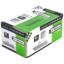 Meite 16 Gauge 2" Angled Finish Nails 20-Degree Galvanized for Nailer 2000 pcs