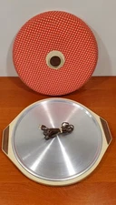 Vintage Salton Hot Party Server Pizza Electric Food Warmer 18” Round TESTED