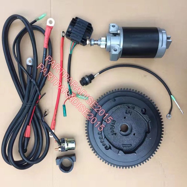 ELECTRIC START MOTOR KIT YAMAHA OUTBOARD 15HP 4 STROKE 66M7A 2000