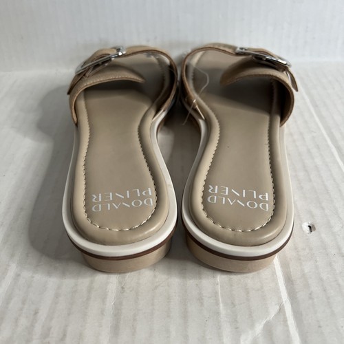 Donald Pliner RIMONATQ SLIDE with buckle SANDALS Gold size 8.5M - Picture 5 of 7