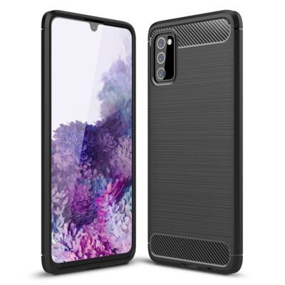 Handyhülle Schutz Case für Samsung Galaxy A03s Cover Tasche Etui Bumper Schwarz