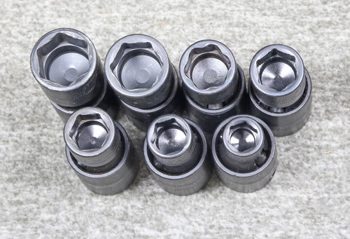 Snap On 207IPFM 7 Piece Shallow METRIC Swivel Impact Socket Set