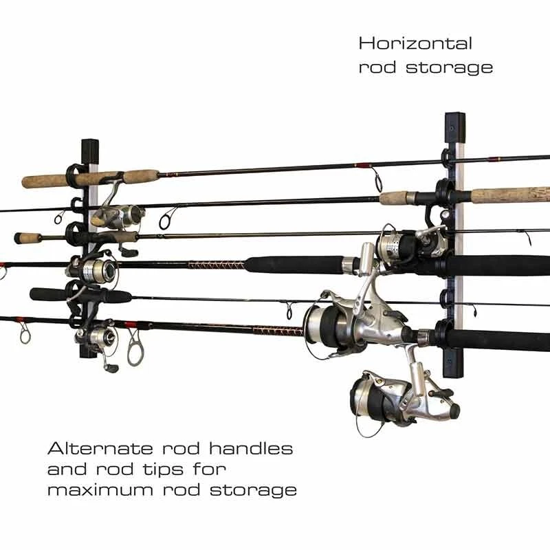 Fishing Rod Rack, Rush Creek 40-0004, 6 Rod, 3-In-1 Wall/ Ceiling - Image 2 of 3