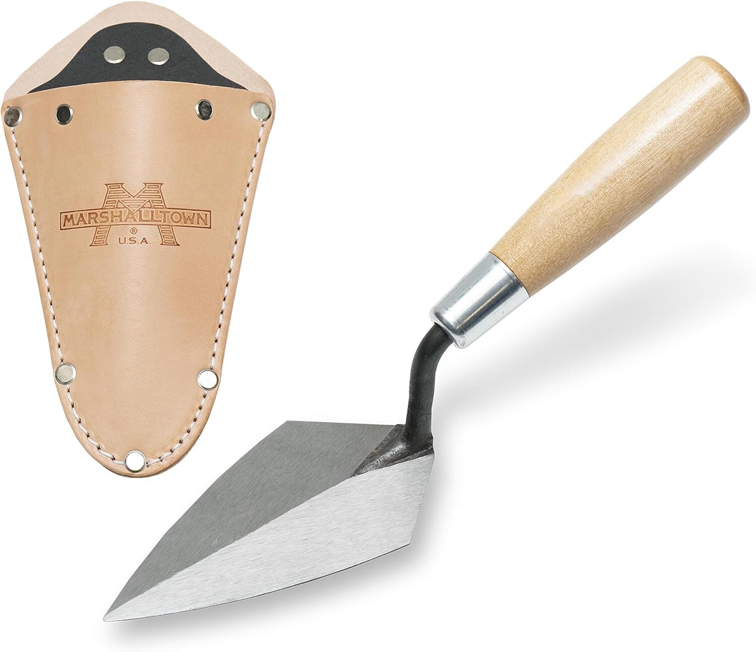 Marshalltown Ath50s Archäologiekelle Mit Ledertasche Und Holzgriff,