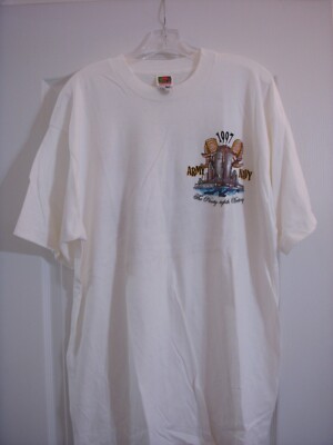 ARMY NAVY CLASSIC 1997 SOUVENIR T SHIRT WHITE WITH LOGO FRONT BACK