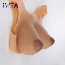 IVITA 6XL 2000g New Design Realistic Full Silicone Breast Forms For Drag Queens