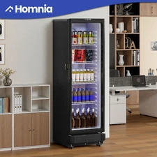 240L Commercial Glass Door Display Merchandiser Refrigerator Cooler Beverage Bar