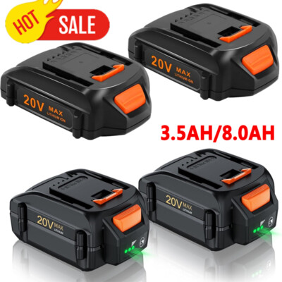 For WORX 20V MAX Extend Lithium 6.0Ah 3.0Ah Battery WA3520 WA3525 WA3575 WG155