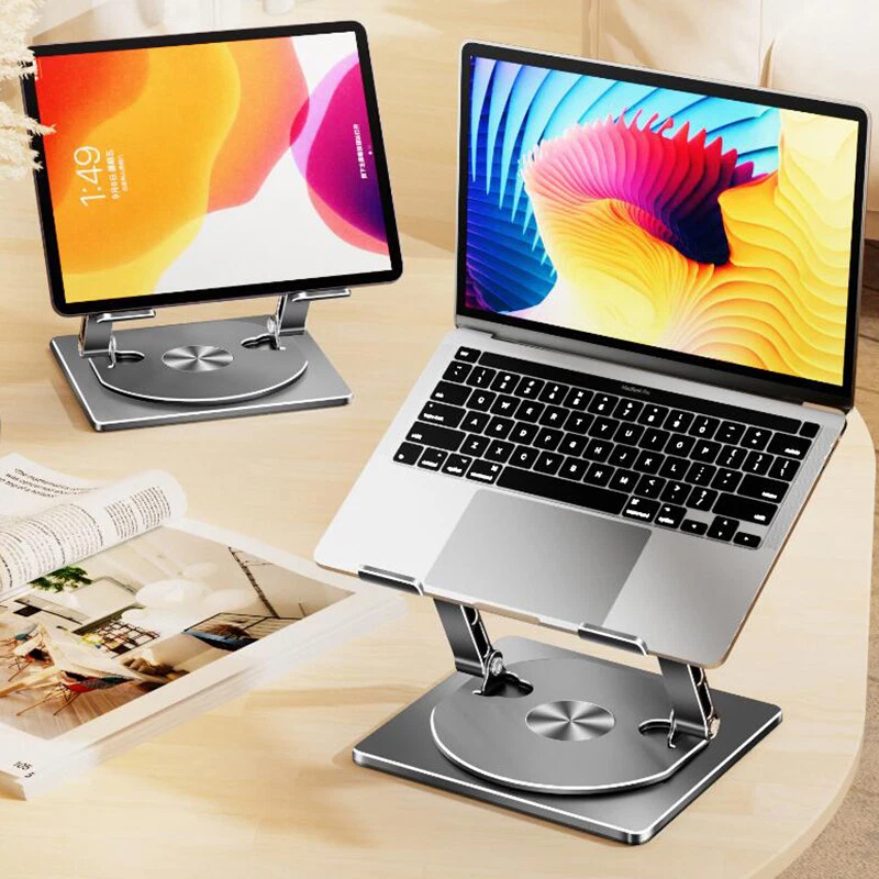 Adjustable Laptop Stand for Desk with Rotating Bracket iPad Holder Office Support