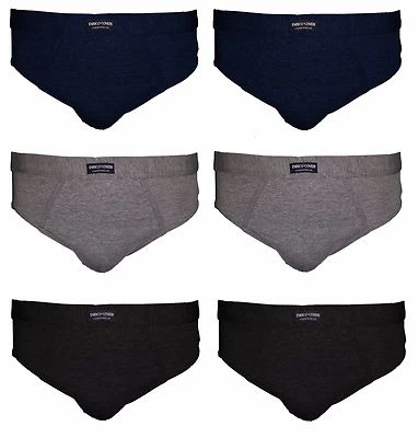 6 SLIP UOMO ENRICO COVERI COTONE BIELASTICO ELASTICO INTERNO ART. ES1002 MUTANDA