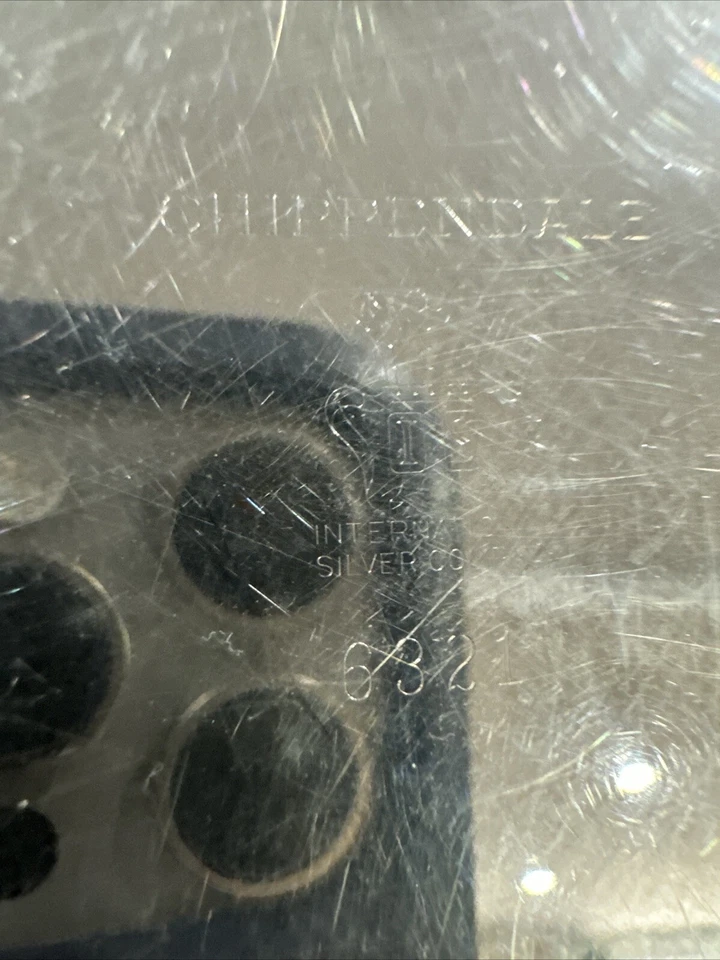 Чаша для конфет Chippendale International Silver Company посеребренная ореховая 6321. - Изображение 3 из 3