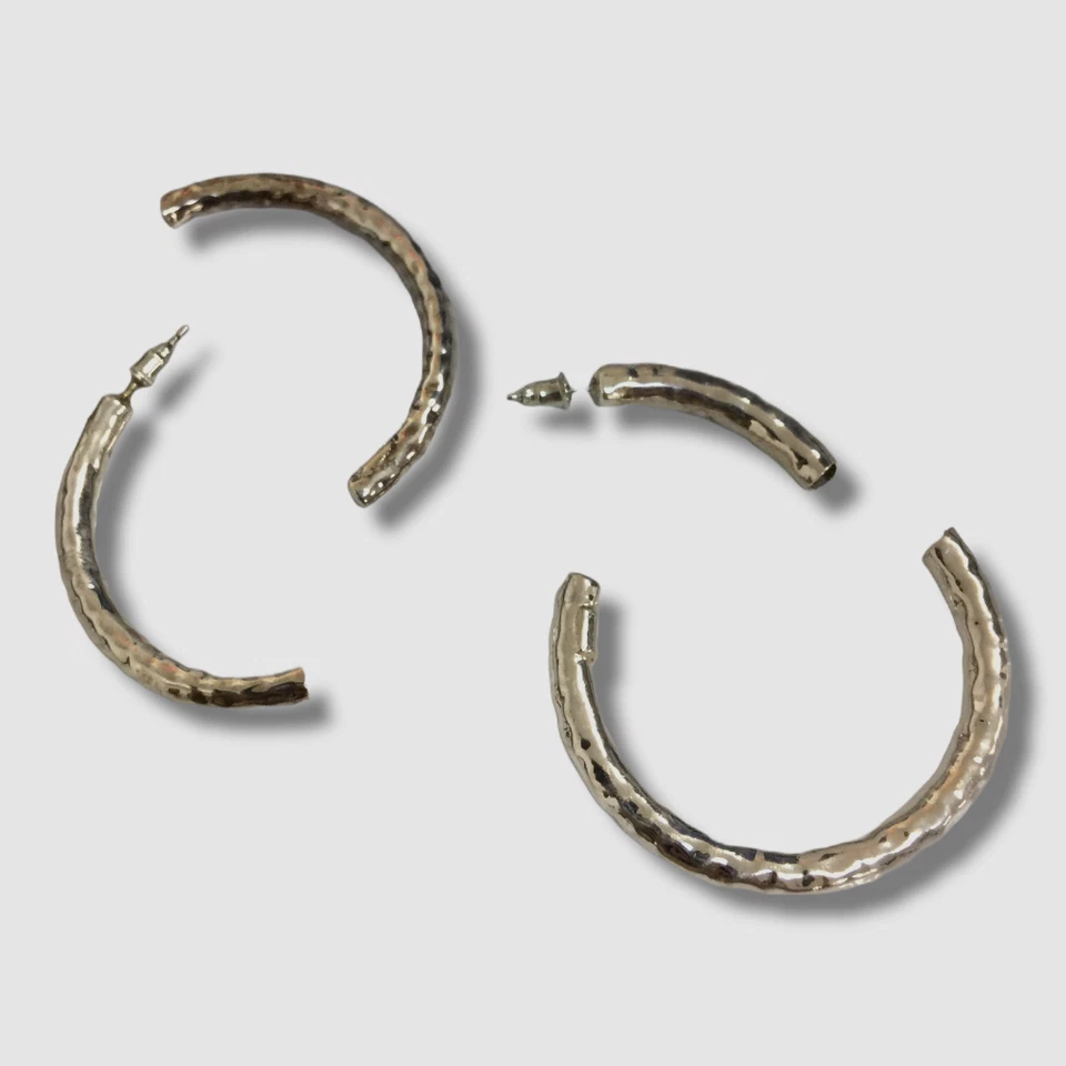 Pendientes de aro martillados de plata de ley 925 Ippolita de $351 para mujer Foto 2 de 2