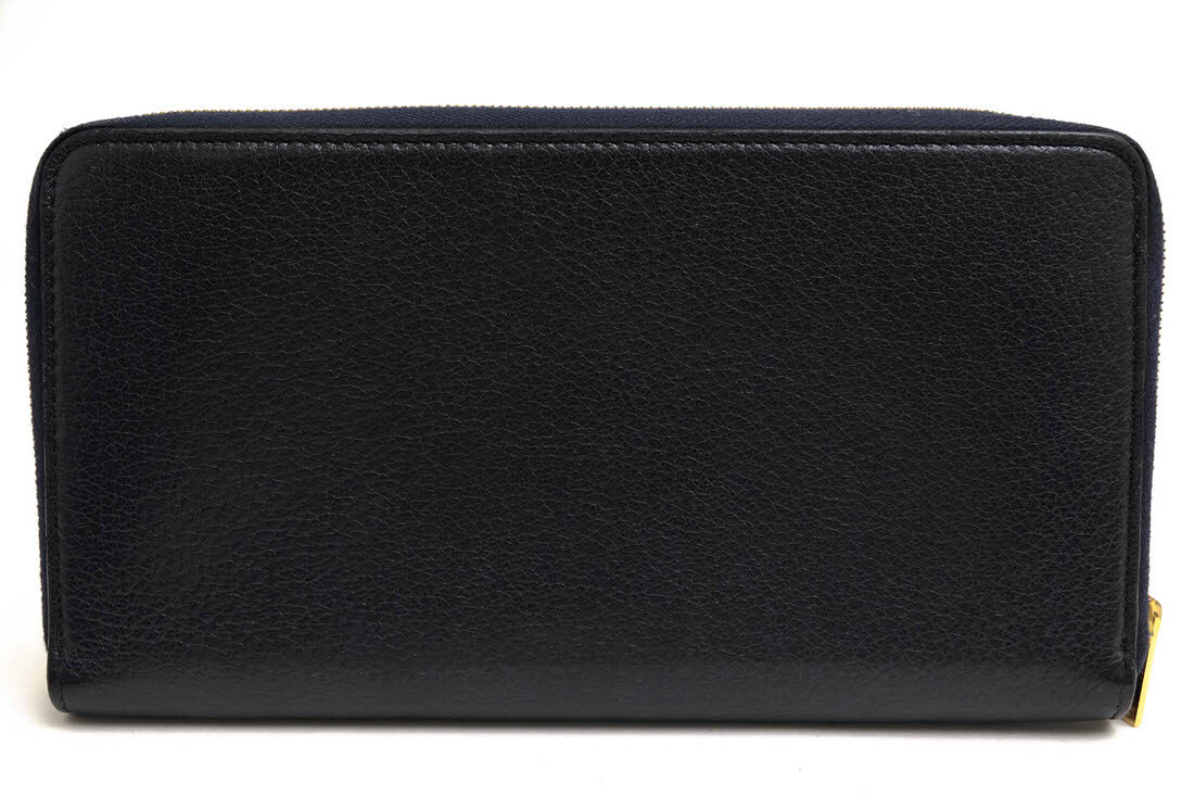 小物 CELINE Large Zipped Wallet CELINE LARGE ZIPPED WALLET IN TEXTILE AND CALFSKIN