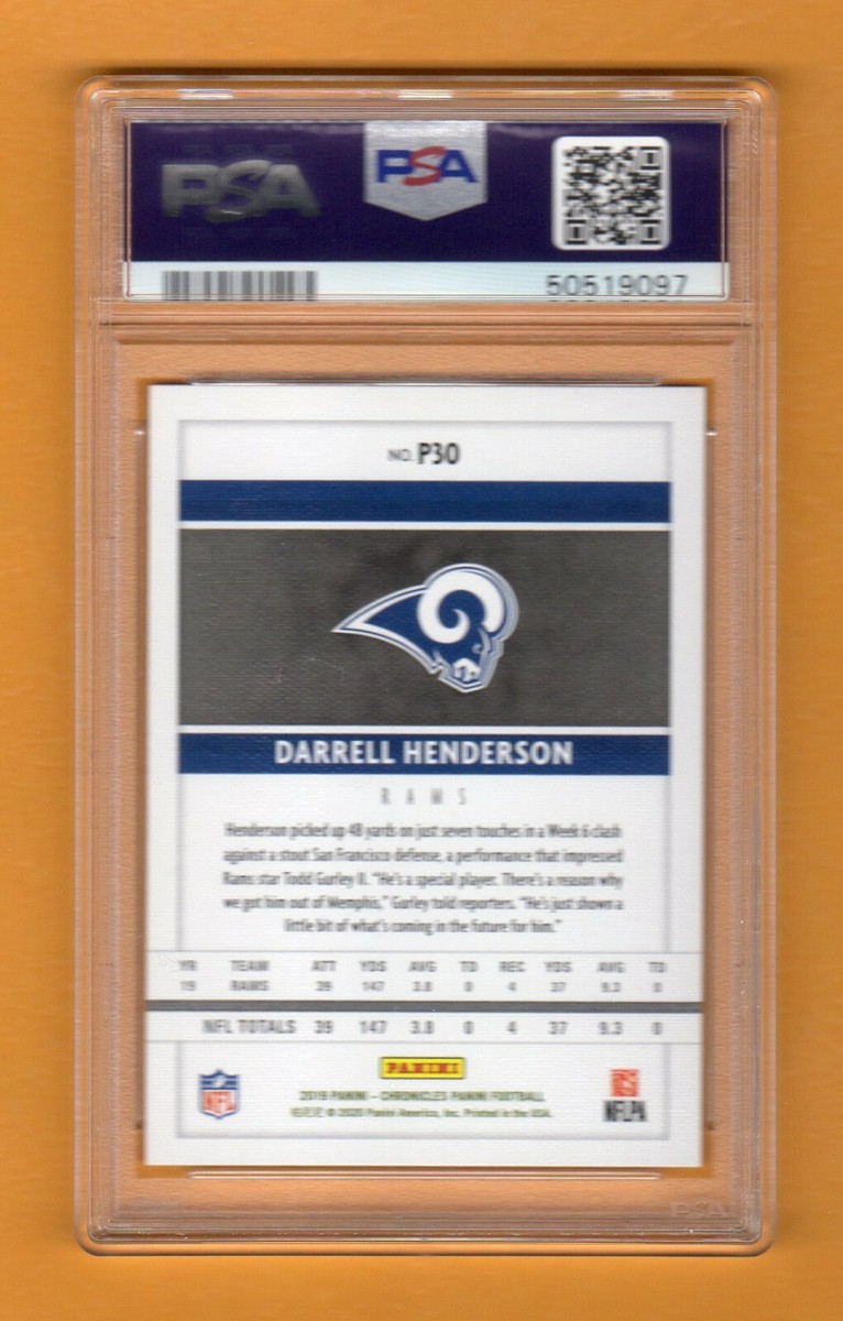 DARRELL HENDERSON 2019 PANINI CHRONICLES PANINI ROOKIE RC