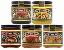 Better Than Bouillon 8 oz Variety Sampler - Beef, Chicken, Ham, Garlic & Chili