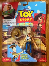 1995 Disney Toy Story Quick Draw Woody Action Figure - NEW IN BOX