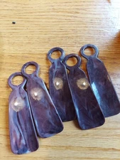 Vintage Fuller Brush Co. -  Brown Shoe Horn. Plastic. 5 units all one money