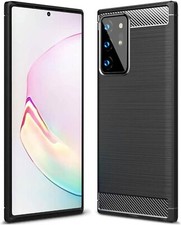 Samsung Galaxy Note 20 Ultra Soft Flexibl TPU Shockproof Cover Carbon Fiber Case