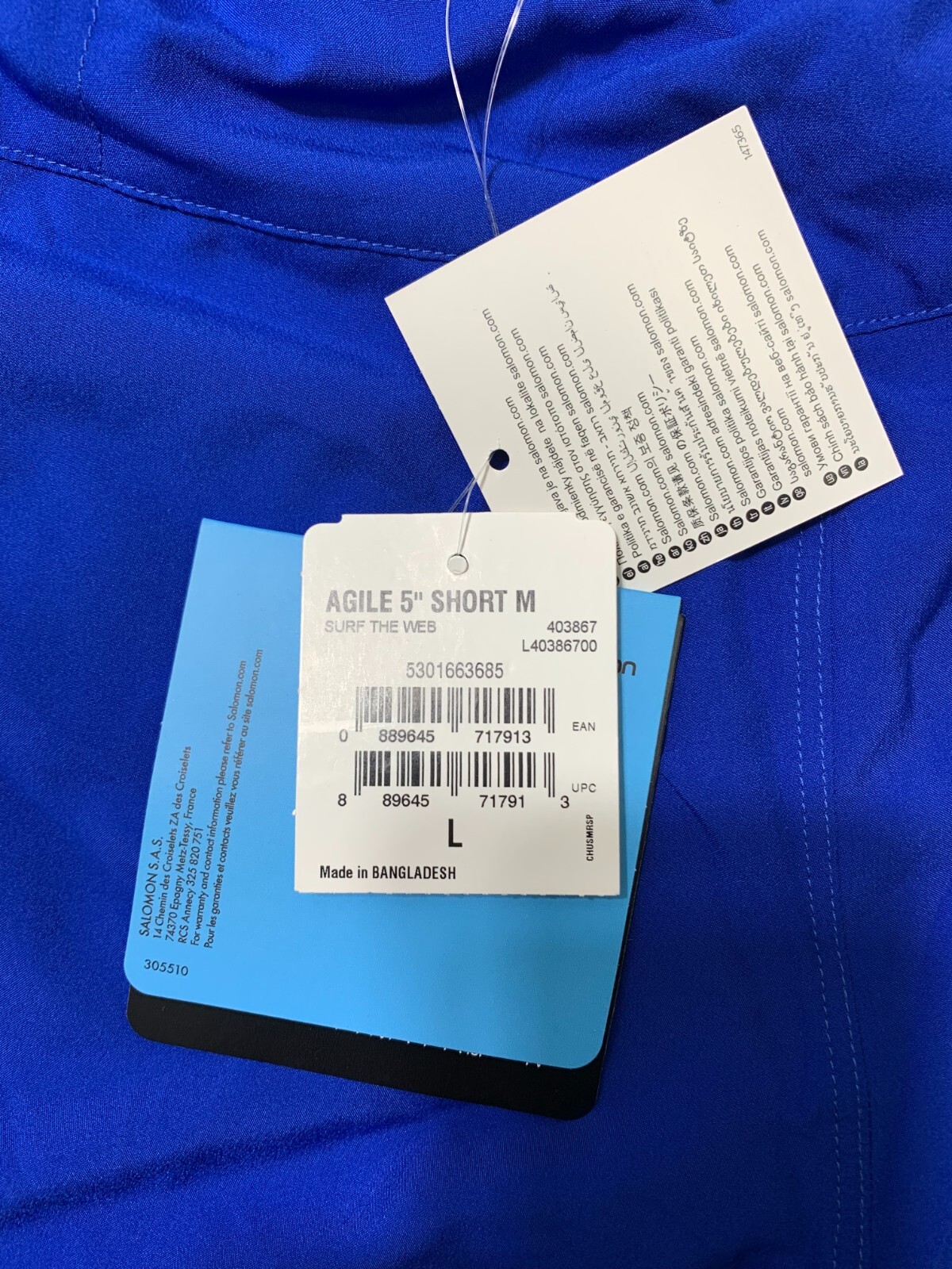 Salomon Agile 5" Corto Uomo Taglia L