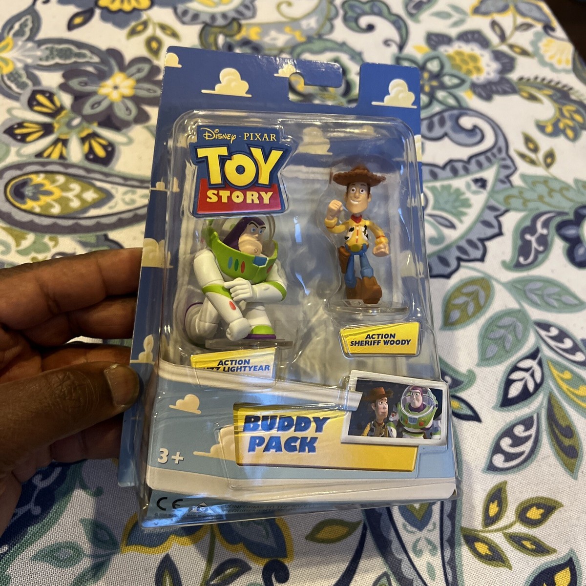 DISNEY TOY STORY WOODY & SPACE RANGER BUZZ LIGHTYEAR Figure BUDDY
