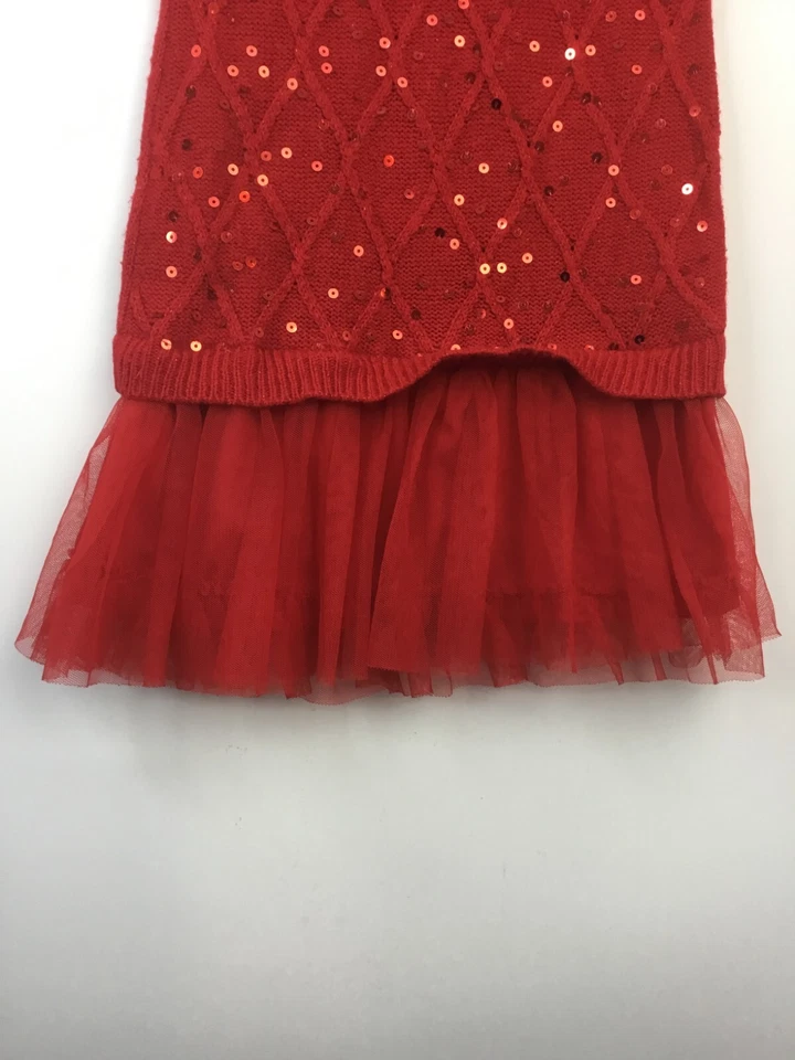 Justice Girls Size 6 Red Short Sleeve Knit Dress - Image 4 of 4