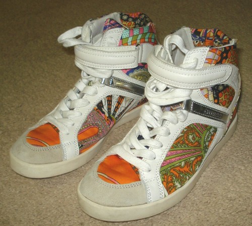 Multi-Color High Top Sneakers Size 
