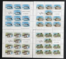 1980 KIRIBATI STAMP EXHIBITION LONDON FULL SET SHEETS DECIMAL STAMPS MUH #67