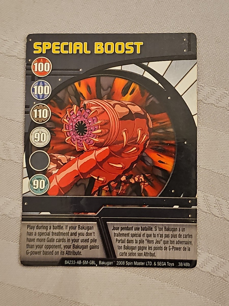Bakugan Series 38/48B Blue Ability Card Special Boost (Chrome)