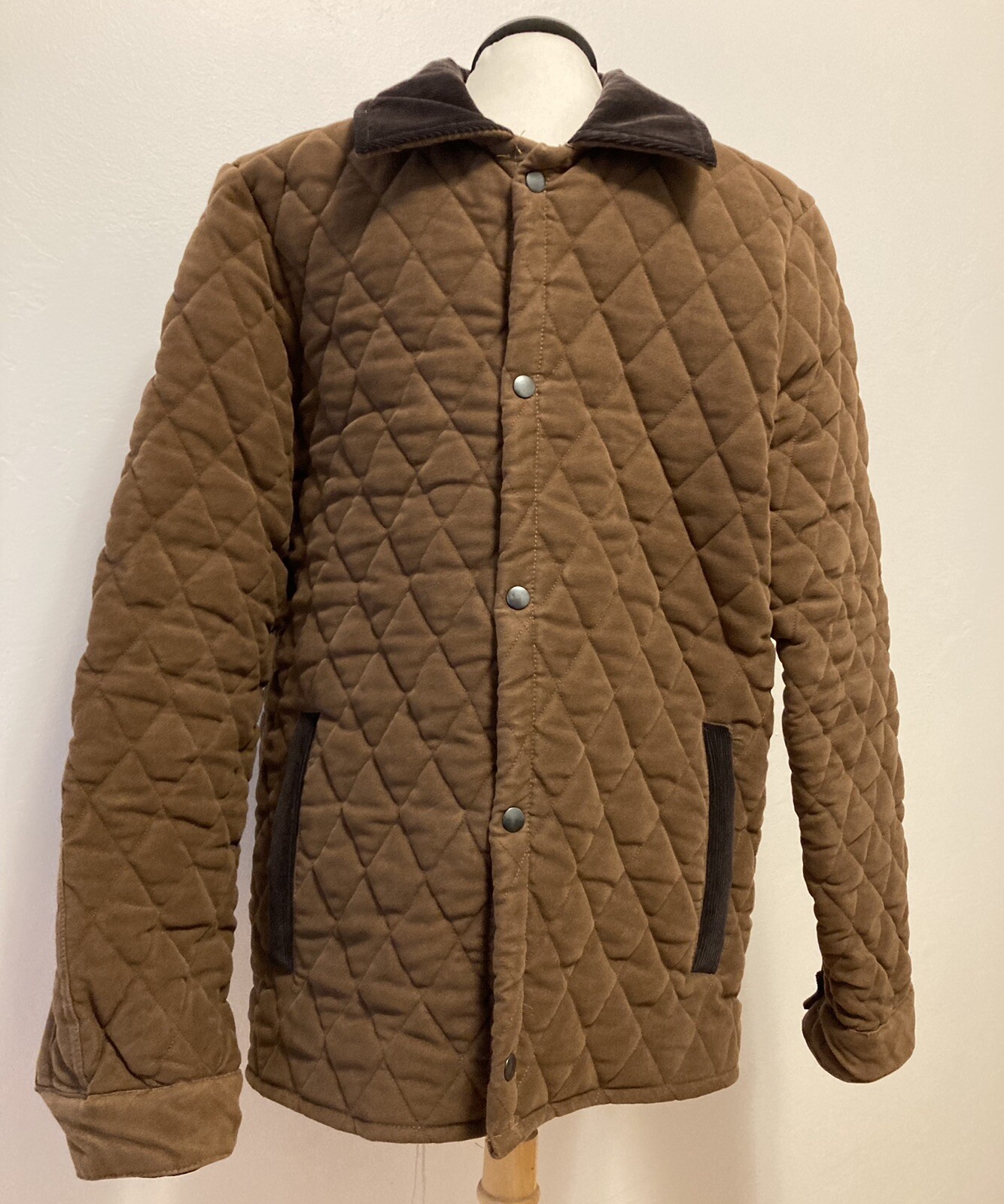 Quilted moleskin jacket Mens 
