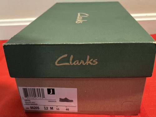 Men's Shoes Clarks Eiffel Brown Oily Grass Marron Size 12M 86205 Brand New - Picture 10 of 11