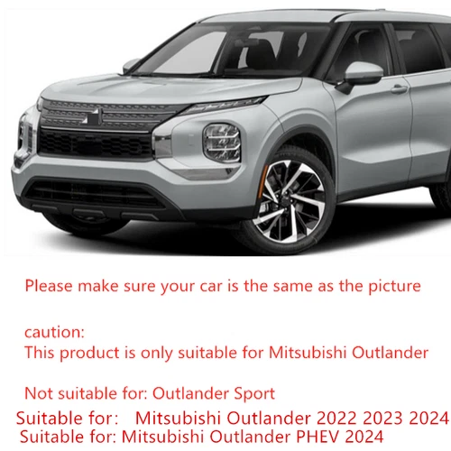 ABS Chrome Rear Fog Light Cover Trim 2pcs for Mitsubishi Outlander 2022-2024 - Picture 3 of 9