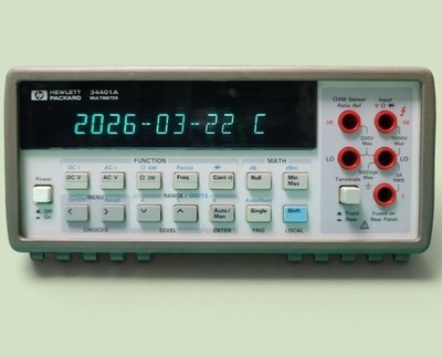 HP Agilent Keysight 34401A 6,5-stelliges Multimeter getestet funktioniert Cal...
