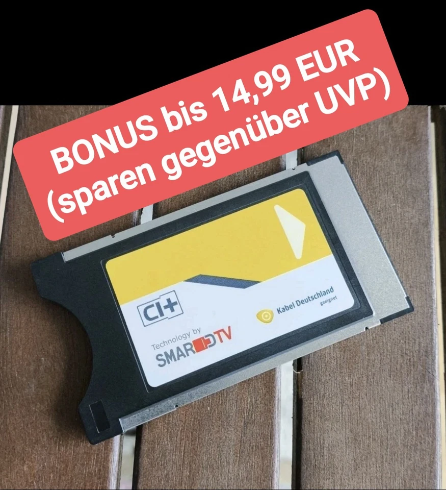 💰Original Zubehör ✅ SmarDTV Kabel CI+ Modul gelb ❣️BONUS❣️ kein SMIT CI+ Modul