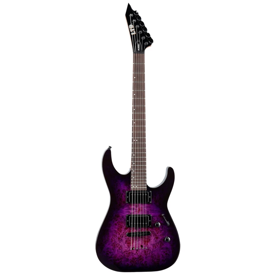 Guitarra Eléctrica ESP LTD M-200DX, Diapasón de Palisandro, NT Purple Burst Foto 2 de 3